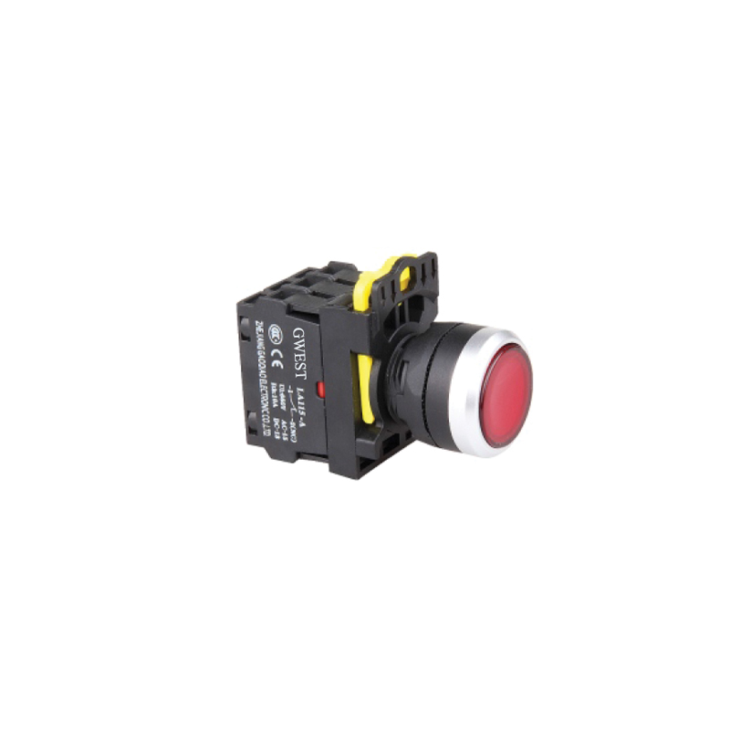 A5-01D (Kırmızı) 220V. Led Işıklı Stop Buton - Kırmızı