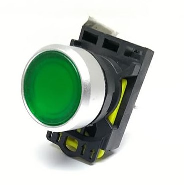 A5-10D (Yeşil) 220V. Led Işıklı Start Buton