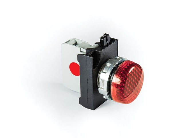 CM Serisi Metal Led'li  100-230V AC Kırmızı 22 mm Sinyal
