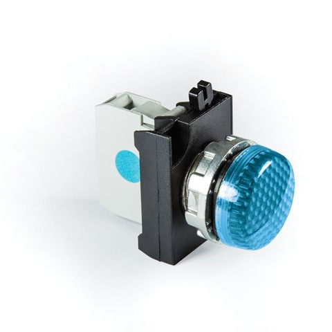CM Serisi Metal Led'li  12-30V AC/DC Mavi 22 mm Sinyal