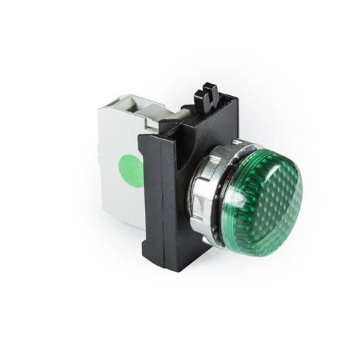CM Serisi Metal Led'li  12-30V AC/DC Yeşil 22 mm Sinyal
