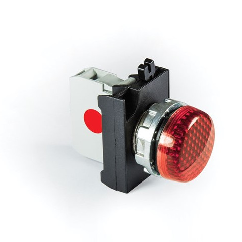 CM Serisi Metal Led'li  100-230V AC Kırmızı 22 mm Sinyal