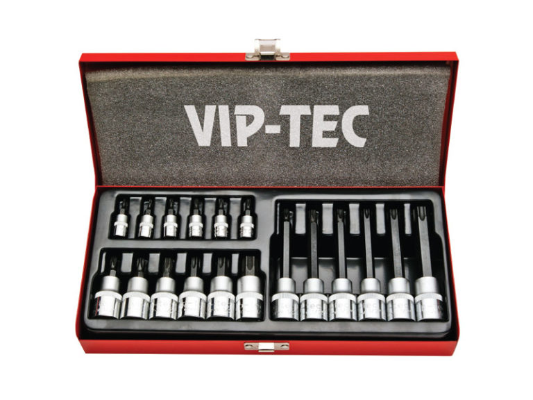 1/2" - 1/4"Lokmalı Torx Uç Takımı 18 Parça mm