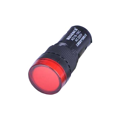 16mm (Kırmızı) 220V. Sinyal Lambası - Kırmızı