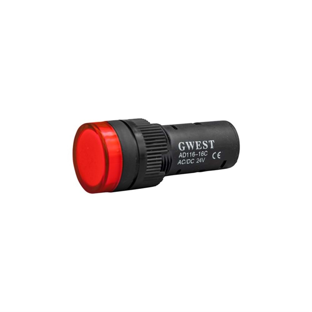 16mm (Kırmızı) 24V. Sinyal Lambası