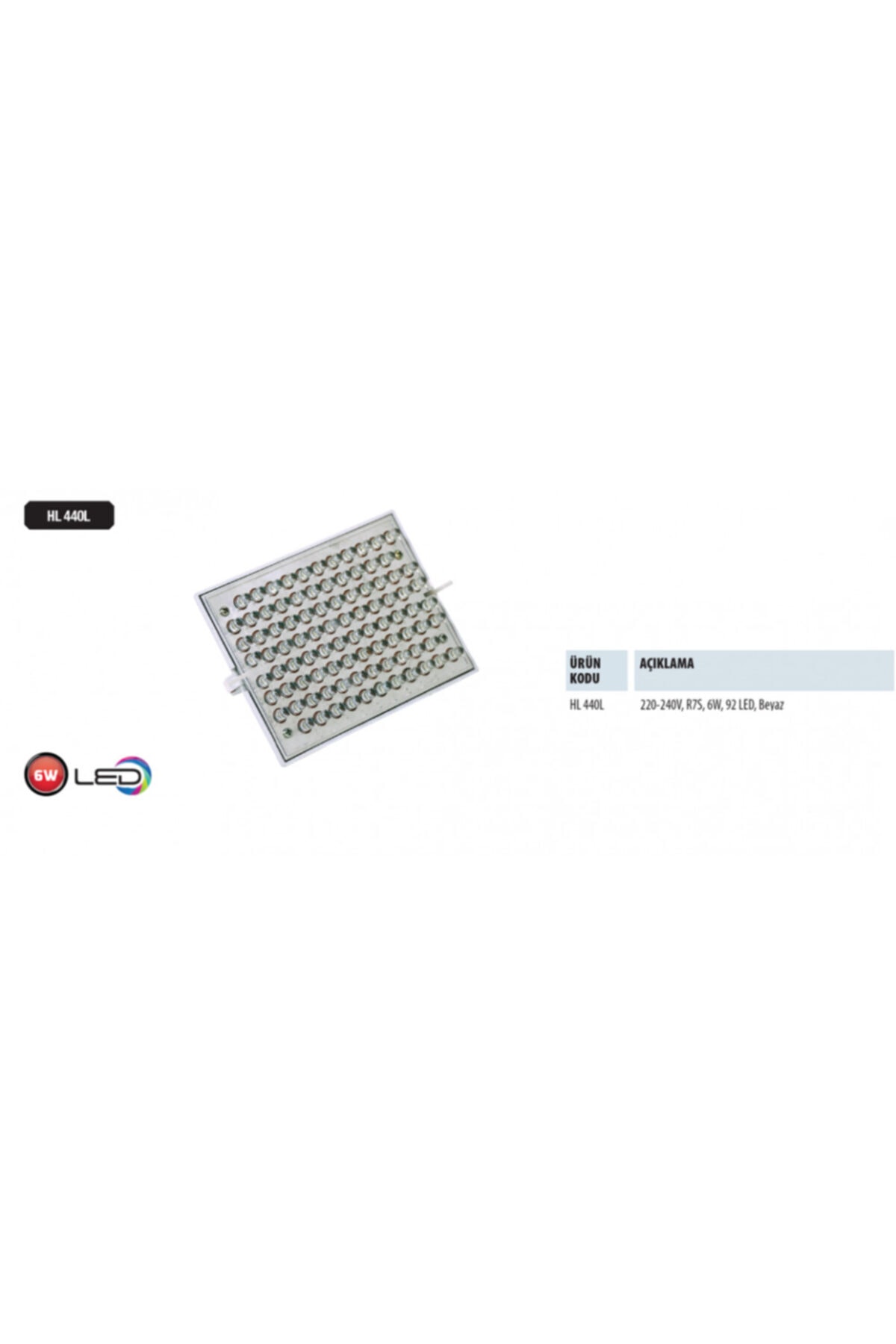 HL440L 6w Ampul