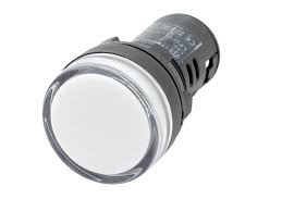 22mm (Beyaz) 220V. Sinyal Lambası - Beyaz