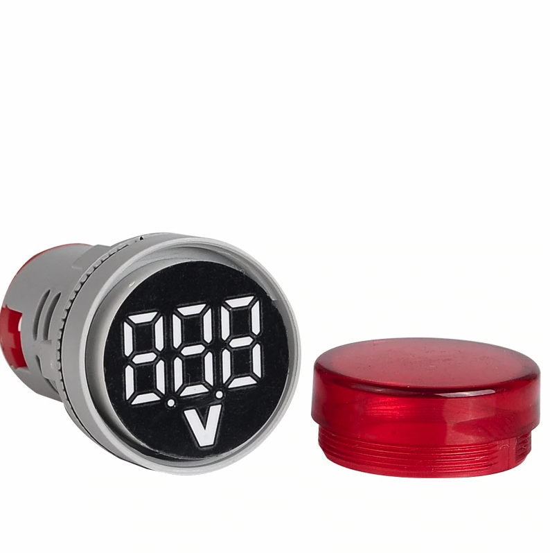 22mm (Beyaz) 24V-450V Voltmetre
