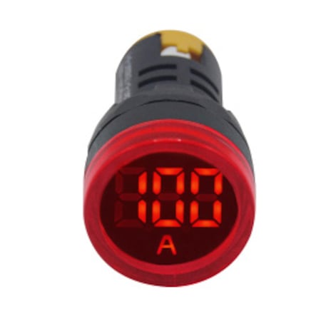22mm (Kırmızı) 100A  Ampermetre