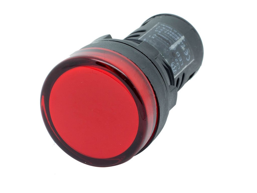 22mm (Kırmızı) 220V. Sinyal Lambası - Kırmızı