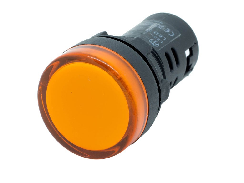 22mm (Sarı) 220V. Sinyal Lambası - Sarı