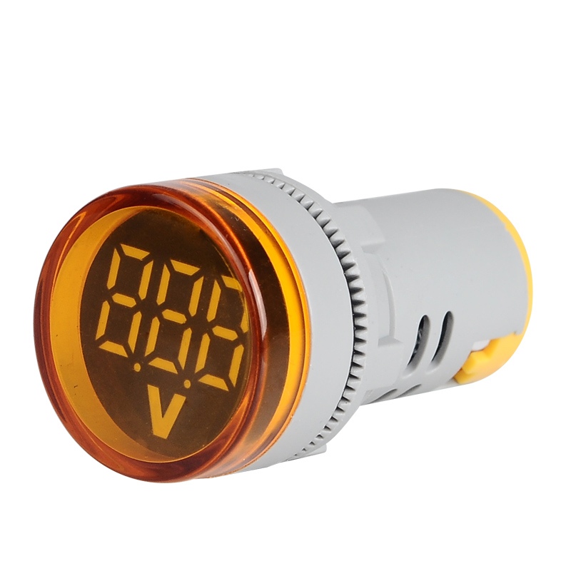 22mm (Sarı) 24V-450V Voltmetre