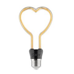 4W Çizgi Kalp Flamanlı Ampul E27