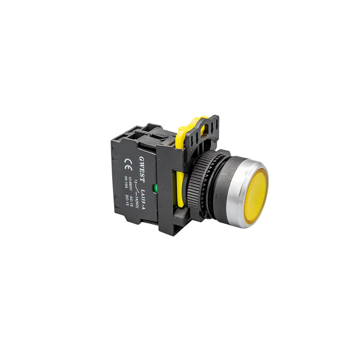 A5-11D-110 (Sarı) 110V. Led Işıklı Start Buton - Sarı