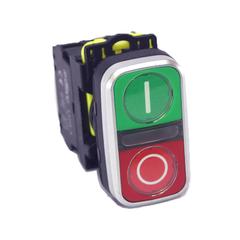 A5-11RD-24 24V. Led Işıklı İkiz Buton