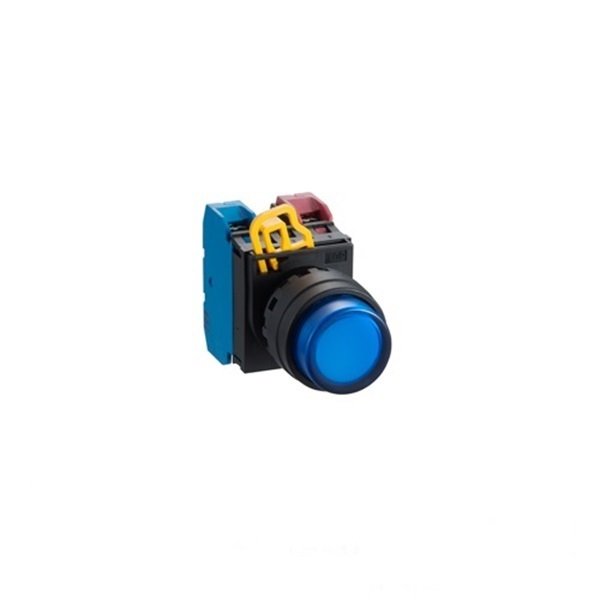 A5-21D-24 (Mavi) 24V. Led Işıklı Start Buton - Mavi