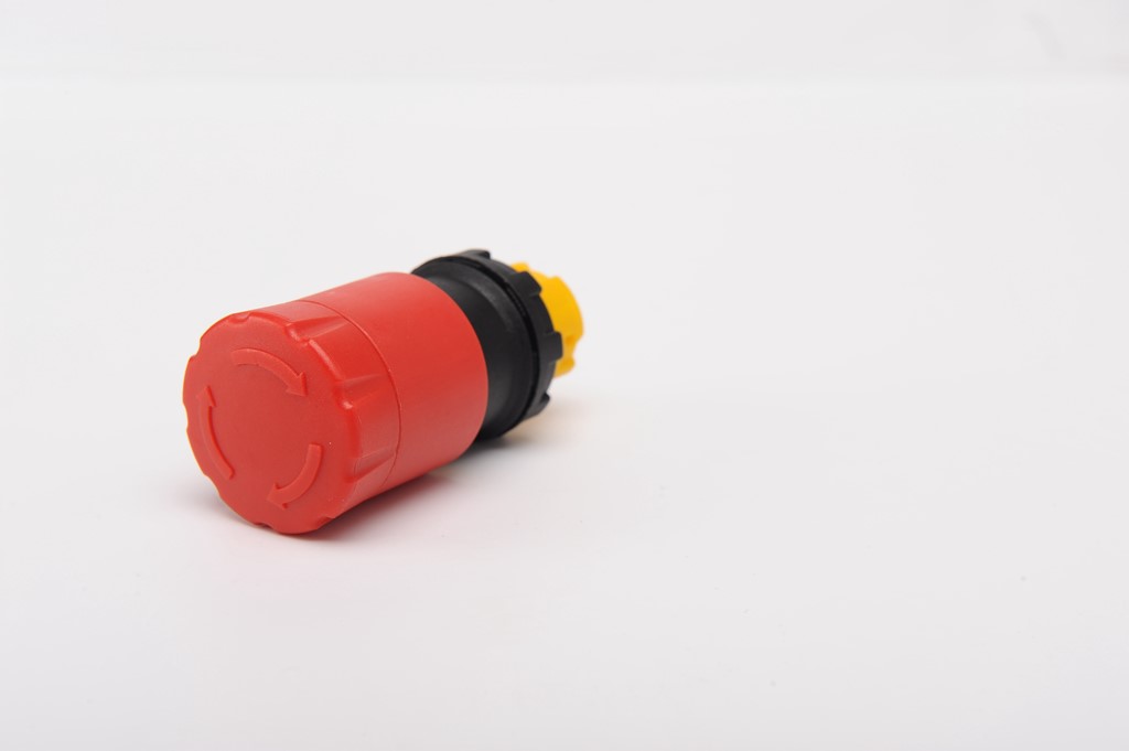 Yedek Acil Stop 30 mm Çevirmeli Kırmızı Buton Kafası