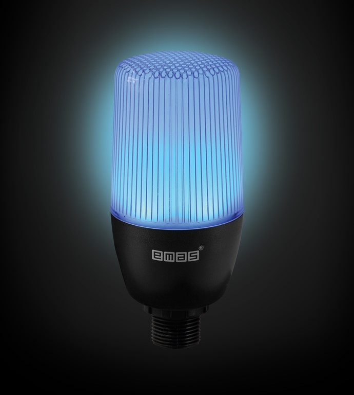 IF Serisi Çok Renkli 24V AC/DC Buzzerlı Sabit Anahtar Kontrollü M22 Vidalı  Led İkaz 55mm