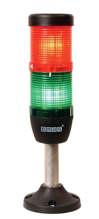 IK Serisi İki Katlı 24V AC/DC 100mm Borulu Plastik Ayaklı Led Kolon 50mm