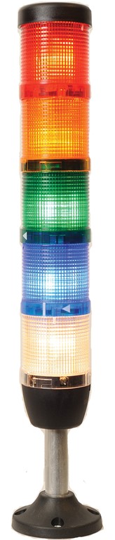IK Serisi Beş Katlı 220V AC 100mm Borulu Plastik Ayaklı Led Kolon 50mm