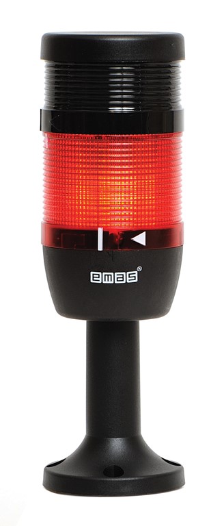IK Serisi İki Katlı 24V AC/DC Buzzerlı 110mm Plastik Boru ve Ayaklı Led Kolon 70mm