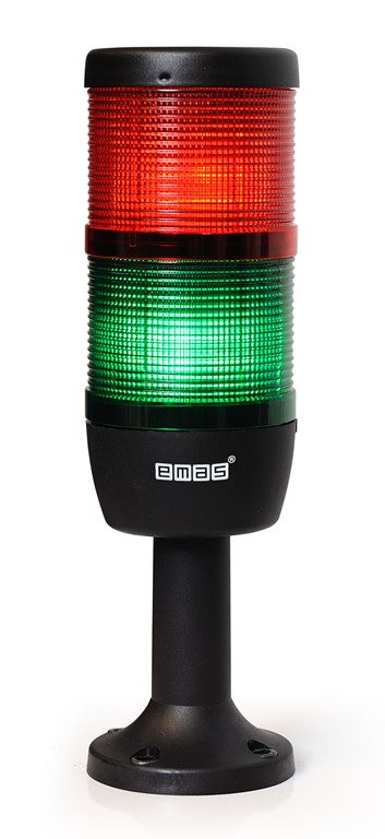 IK Serisi İki Katlı 24V AC/DC 110mm Plastik Boru ve Ayaklı Led Kolon 70mm