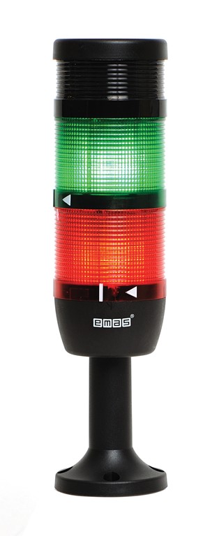 IK Serisi Üç Katlı 24V AC/DC Buzzerlı 110mm Plastik Boru ve Ayaklı Led Kolon 70mm