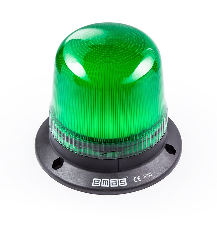 IT Serisi Yeşil 24V AC/DC Led Tepe Lambası 120mm