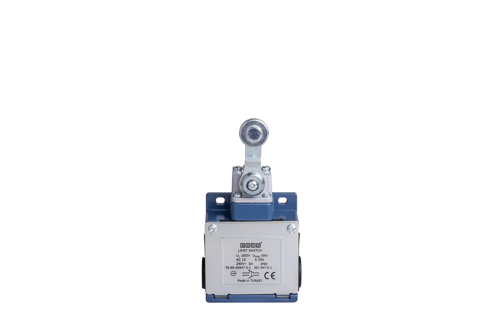 L53 Metal Gövde 18 mm Metal Ayarlanabilir Kollu Makara Ani Hareketli 1NO+1NC Sınır Şalter