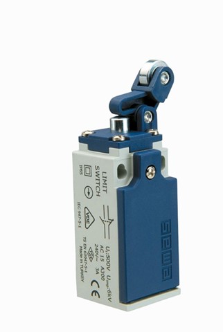 L5 Plastik Gövde 14 mm Metal Makaralı Manivela Ani Hareketli 1NO+1NC Sınır Şalter