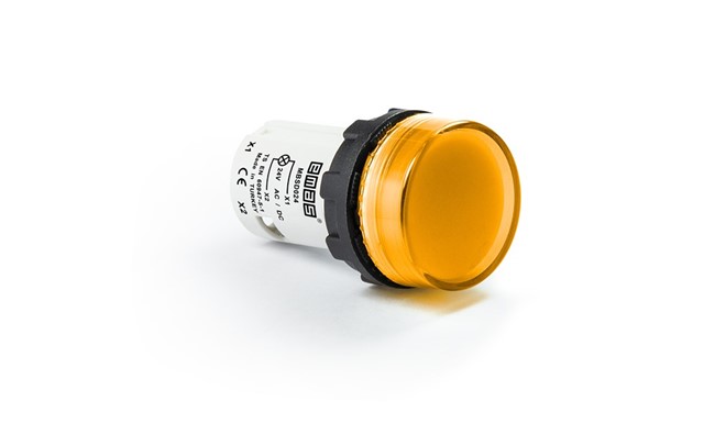 MB Serisi Plastik Led'li  24V AC/DC Sarı 22 mm Sinyal