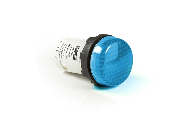 MB Serisi Plastik Led'li  12-30V AC/DC Mavi 22 mm Sinyal