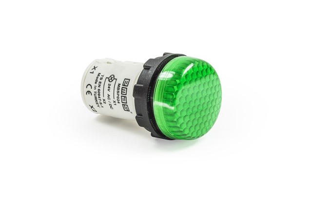 MB Serisi Plastik Led'li  24V AC/DC Yeşil 22 mm Sinyal