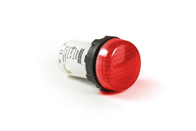 MB Serisi Plastik Led'li  230V AC Kırmızı 22 mm Sinyal