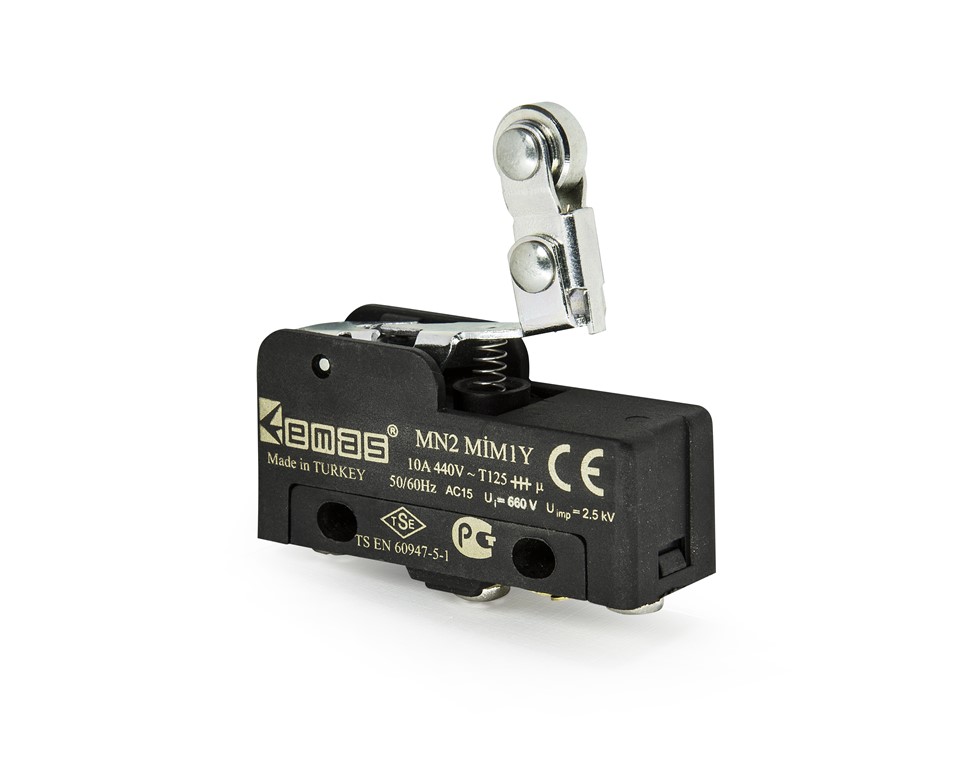  Metal Kısa Kollu Makaralı 1CO MN2 Serisi Plastik Mini Switch