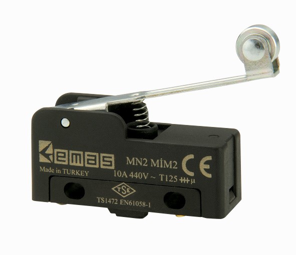  Metal Uzun Kollu Makaralı 1CO MN2 Serisi Plastik Mini Switch