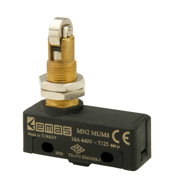  Metal Makaralı Pimli 1CO MN2 Serisi Plastik Mini Switch