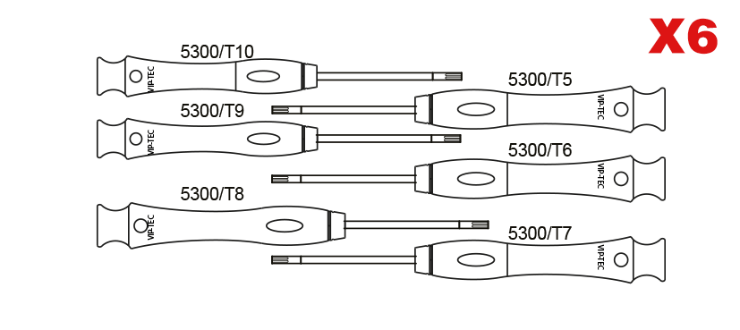 Mi̇kro Torx Tornovi̇da Takimi 6 Parça