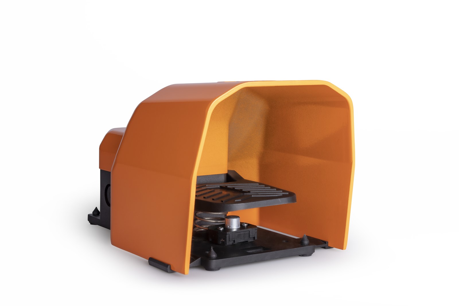 Ambalaj Miktarı (Ad)1 ÜrünPedal TipResetli ÖzellikTekli Kontak(1NO+1NC)+2NC RenkTuruncu KorumaMetal Korumalı Kontak Akımı (Ie)3 A (240V AC) Kullanım KategorisiAC15 Mekanik Ömür (Min Adet)1000000 Elektriksel Ömür (Min Adet)100000 Çalışma Sıklığı (Açma Kapama/Saat)Mek. 1800 Elk. 1200 Yalıtım Gerilimi (Ui)300 V Darbe Dayanım Gerilimi (Uimp)2.5 kV Dielektrik Mukavemeti (Gövde-Kontak)2.500V AC Dielektrik Mukavemeti (Kontak-Kontak)1.500V AC İzolasyon Direnci10 MΩ min. (500V DC) Çalışma Sıcaklığı-25 / +80 °C Kirle