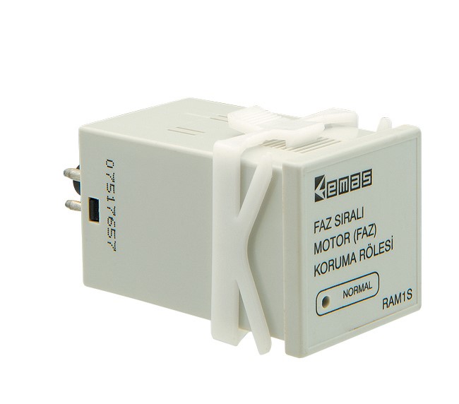 RAM Serisi 8 Pin'li 3x380VAC 1CO 5A (rezistif) Analog Motor Koruma Elektronik Röle