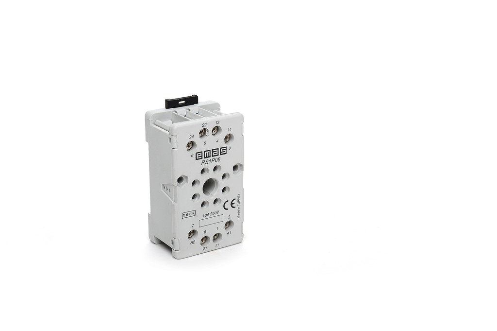 RS1 Serisi 8 Pin Gri Röle Soketi