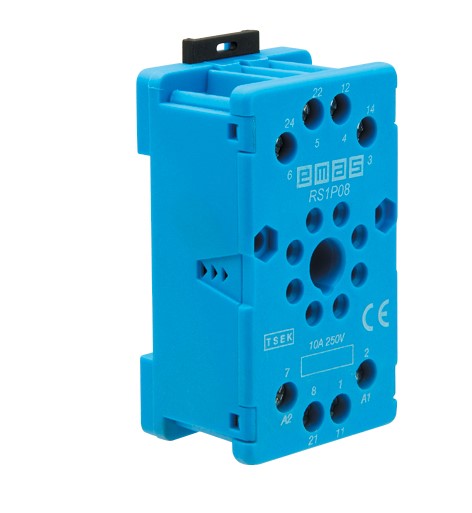 RS1 Serisi 8 Pin Mavi Röle Soketi