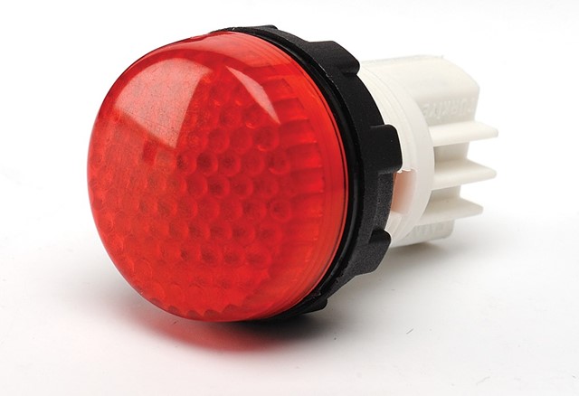 S Serisi Plastik Led'li  230V AC Kırmızı 22 mm Sinyal