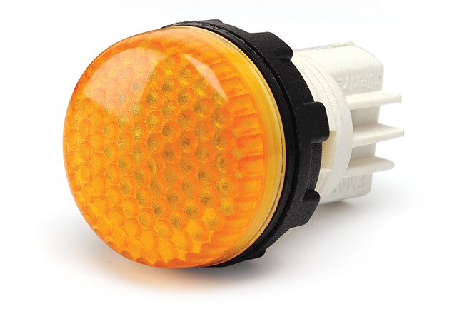S Serisi Plastik Led'li  230V AC Sarı 22 mm Sinyal