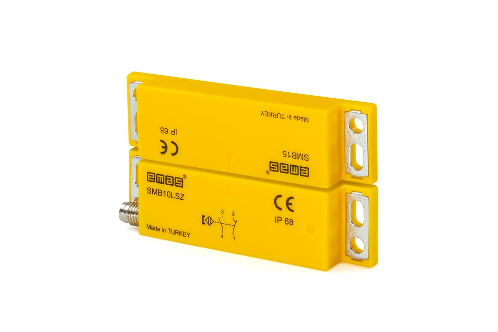  Plastik Sol Çıkış 1NC+1NO 5mm M8*4 Konnektör 78mm Dikdörtgen Manyetik Kapı Switch