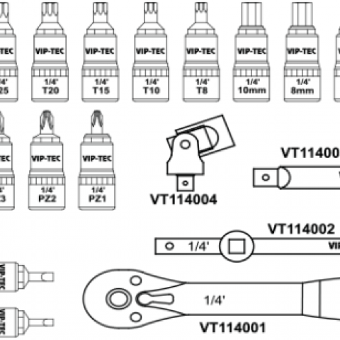 1/4" Lokmalı Bits Takımı 28 Parça mm