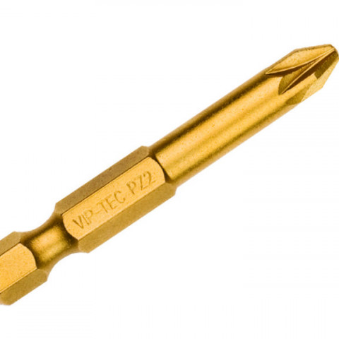 1/4" Pozidi̇riv Uçlu Bits Titanyum 50Mm PZ0 mm