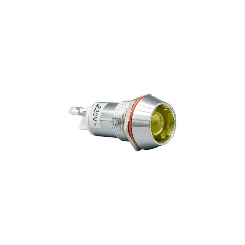 14mm (Sarı) 220V. Metal Sinyal Lambası