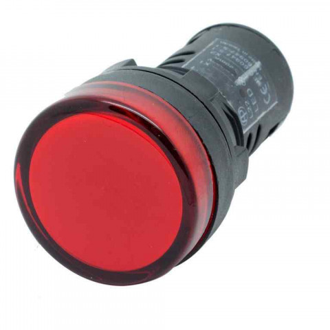 22mm (Kırmızı) 110V. Sinyal Lambası - Kırmızı