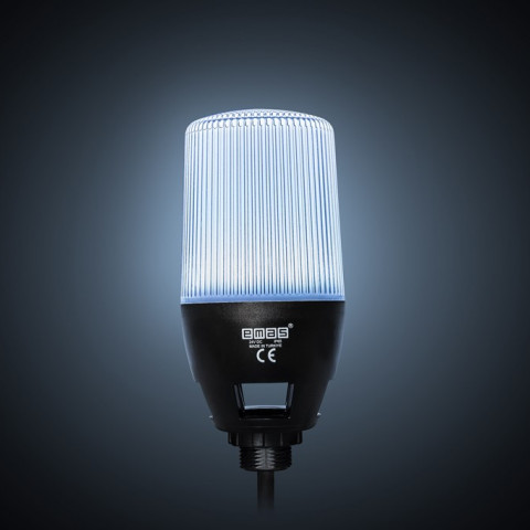 IF Serisi Çok Renkli 24V DC Buzzerlı Sabit PLC Uyumlu M22 Vidalı  Led İkaz 65mm
